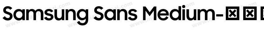 Samsung Sans Medium字体转换